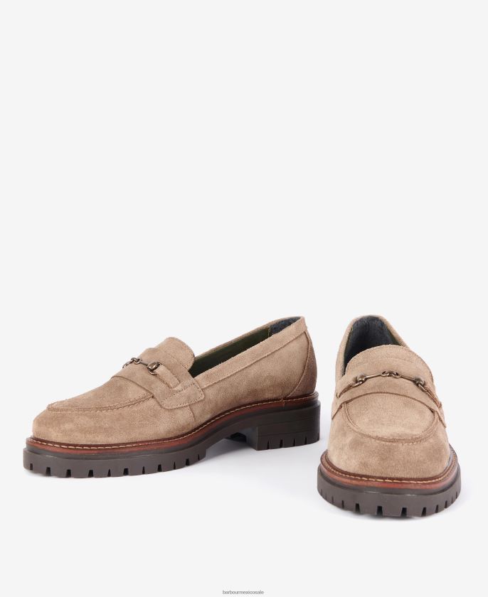 Barbour 8B6RFZ2146 calzado coñac mujer mocasines brooke horsebit
