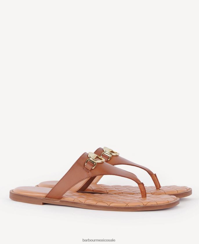 Barbour 8B6RFZ2101 calzado blanco clásico mujer sandalias de boca de bahía