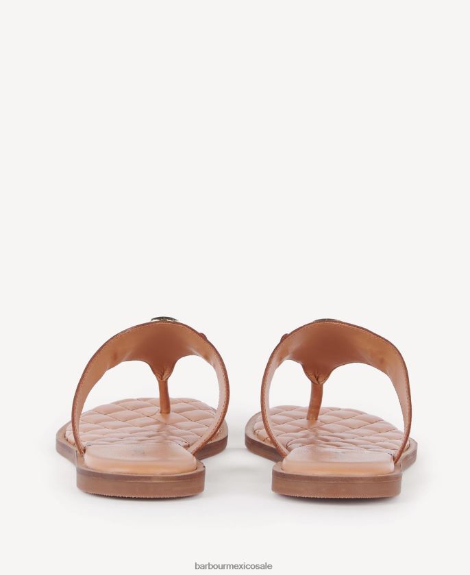 Barbour 8B6RFZ2101 calzado blanco clásico mujer sandalias de boca de bahía