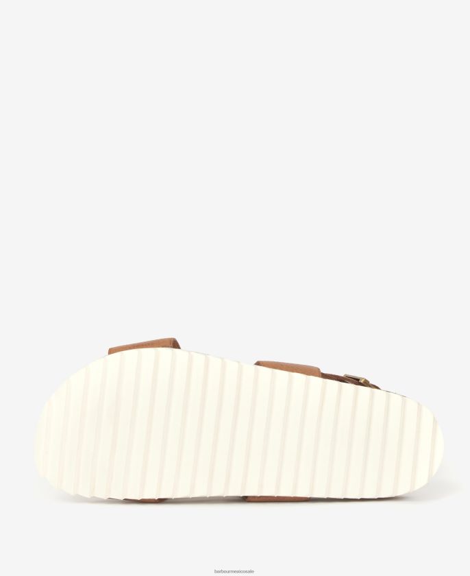 Barbour 8B6RFZ2123 calzado coñac mujer sandalias rochelle con tiras cruzadas