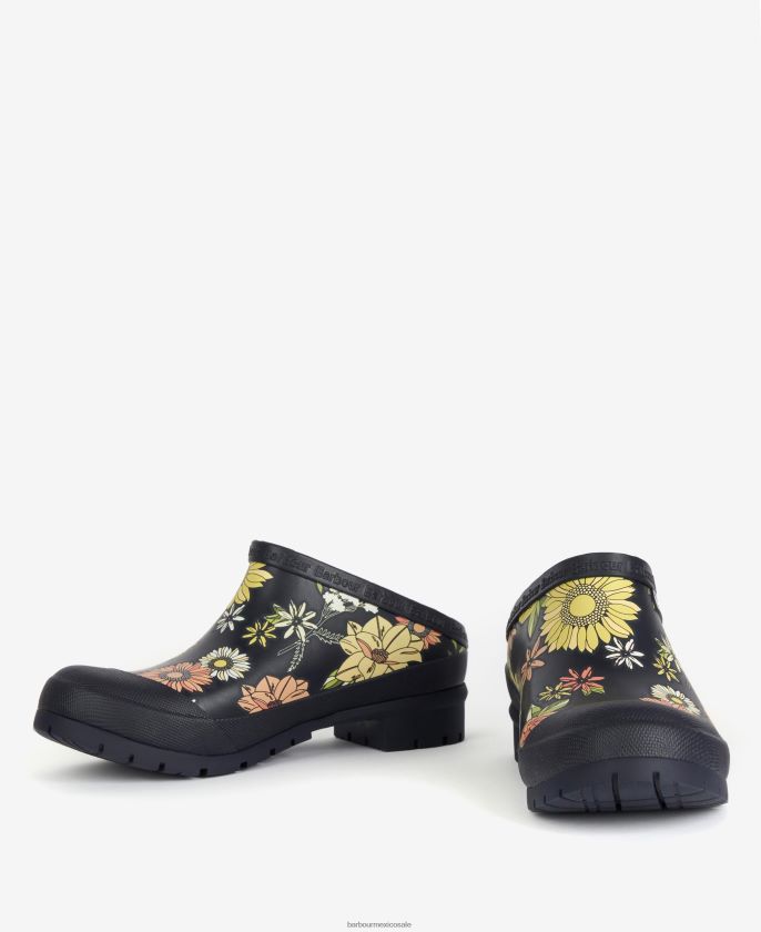 Barbour 8B6RFZ2051 calzado negro mujer zuecos quinn