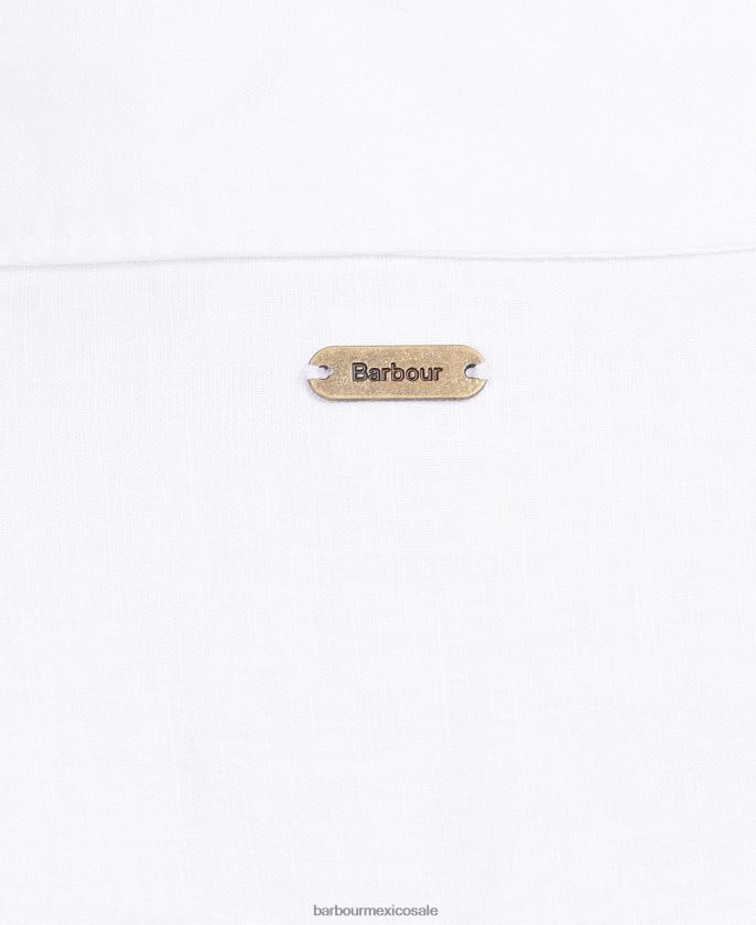 Barbour 8B6RFZ1586 ropa azul marino/blanco mujer camisa marina