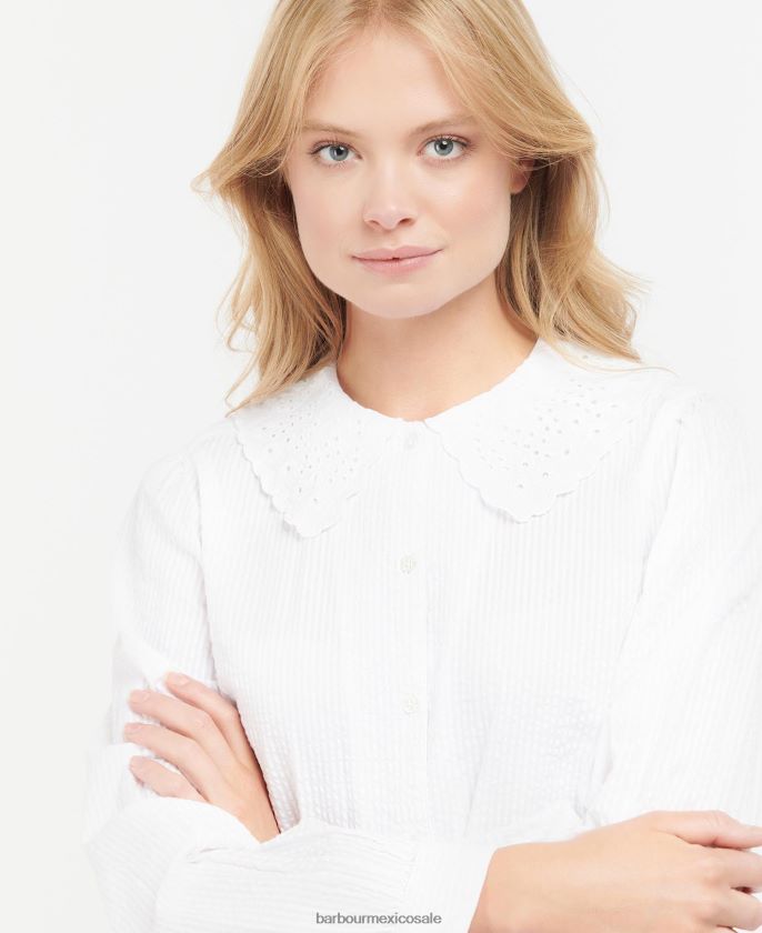 Barbour 8B6RFZ1591 ropa nube mujer camisa dana