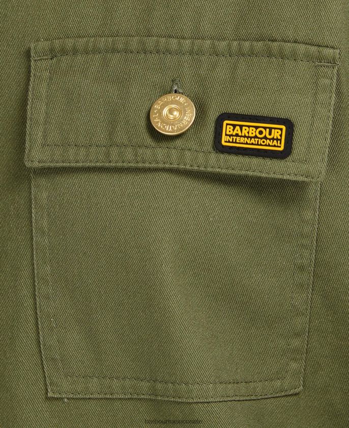 Barbour 8B6RFZ1592 ropa verde medianoche mujer sobrecamisa morgan