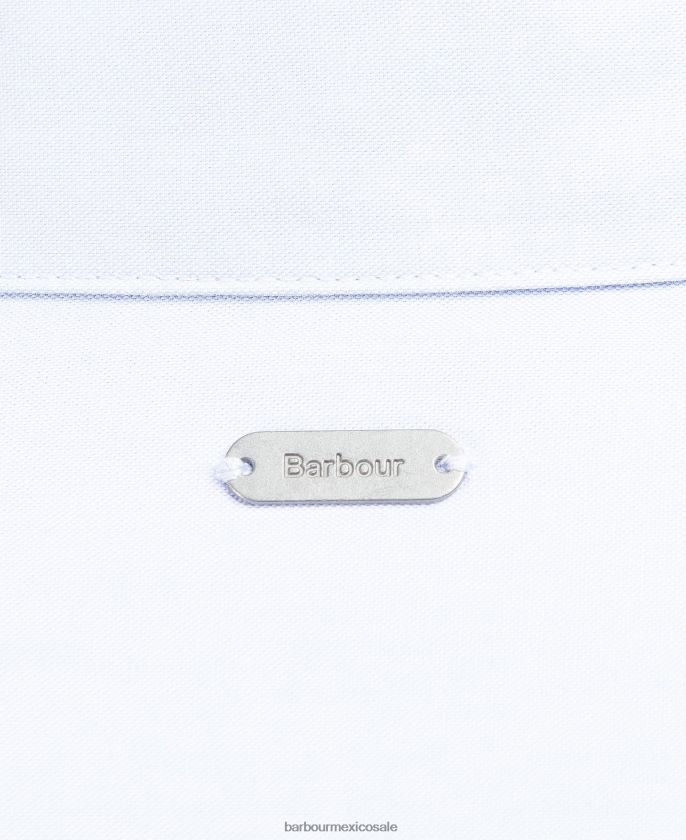 Barbour 8B6RFZ1599 ropa tartán blanco/índigo mujer camisa derwent
