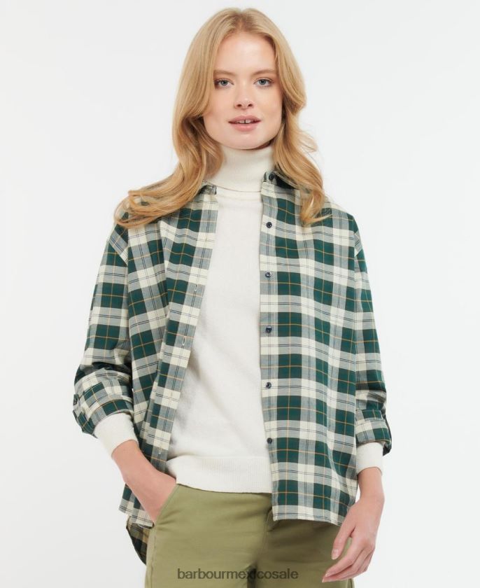 Barbour 8B6RFZ1600 ropa tartán clásico mujer camisa elishaw