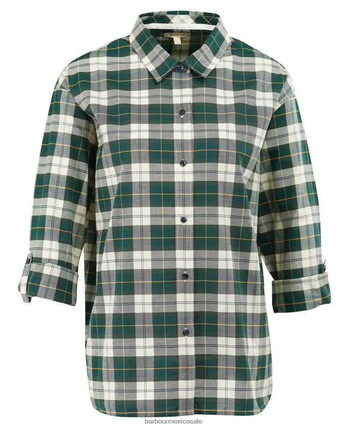 Barbour 8B6RFZ1600 ropa tartán clásico mujer camisa elishaw