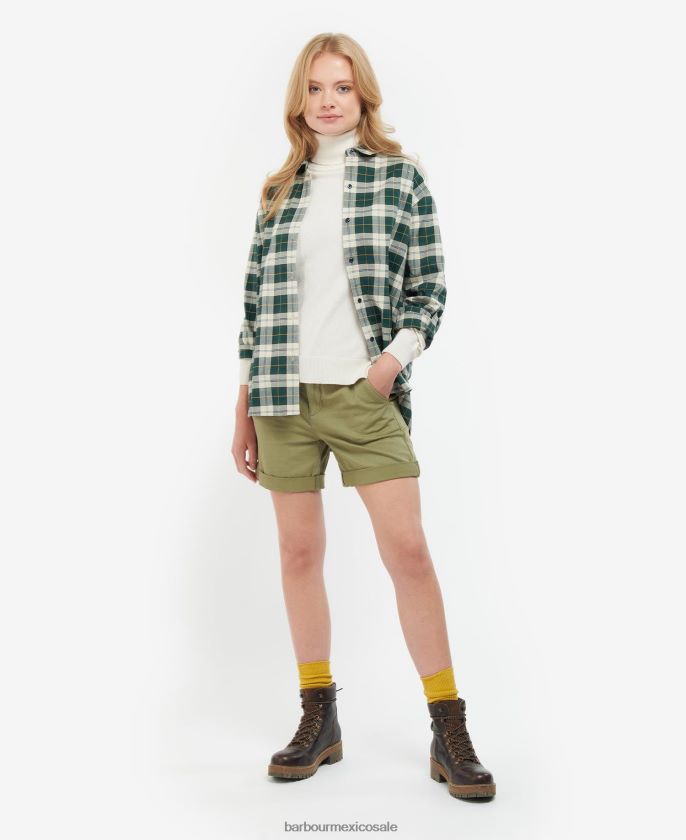 Barbour 8B6RFZ1600 ropa tartán clásico mujer camisa elishaw