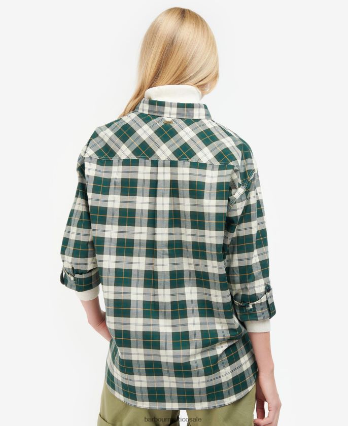 Barbour 8B6RFZ1600 ropa tartán clásico mujer camisa elishaw