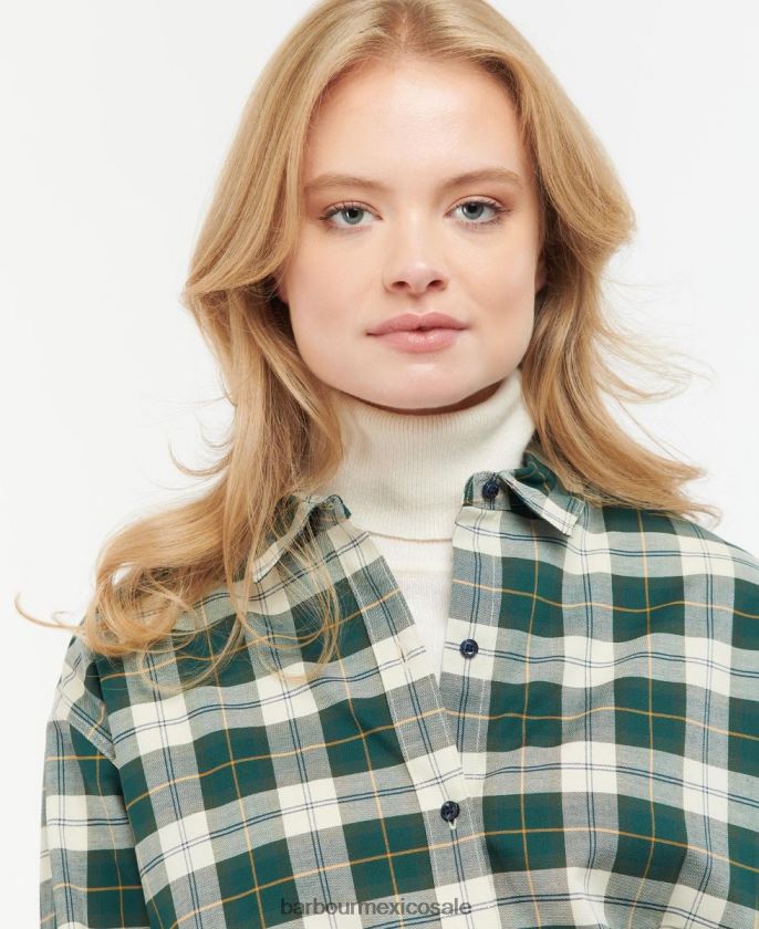 Barbour 8B6RFZ1600 ropa tartán clásico mujer camisa elishaw