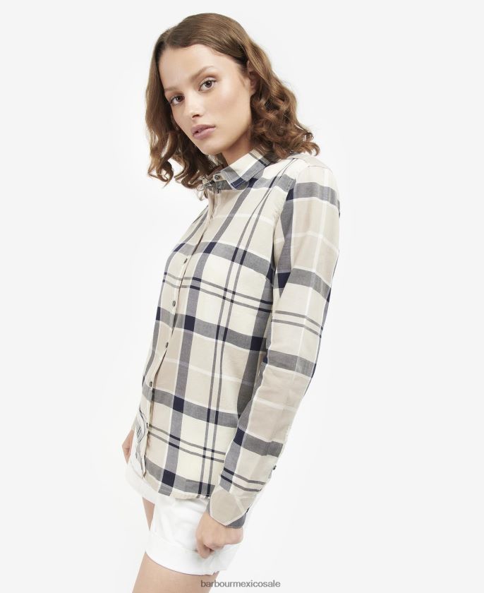Barbour 8B6RFZ1639 ropa tartán de álamo mujer camisa bredon