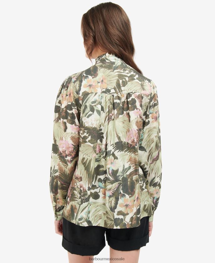 Barbour x House of Hackney 8B6RFZ1614 ropa limerencia/cielo mujer camisa bohemia