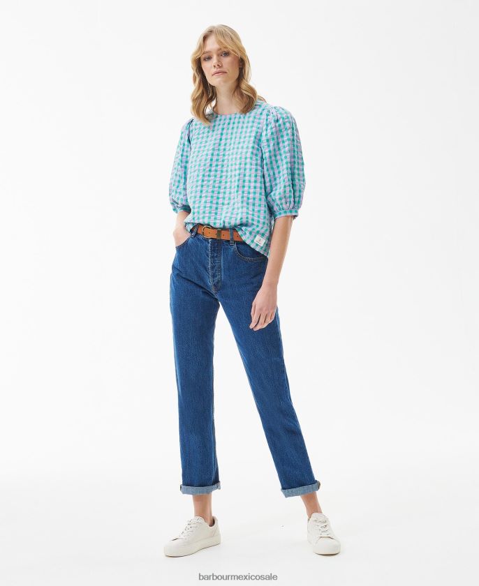 Barbour 8B6RFZ1610 ropa multi clásico mujer parte superior de geranio