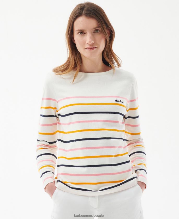 Barbour 8B6RFZ1656 ropa franja de nubes mujer parte superior de hawkins