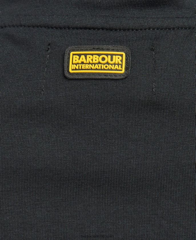 Barbour 8B6RFZ1672 ropa negro clásico mujer top kasuki con media cremallera