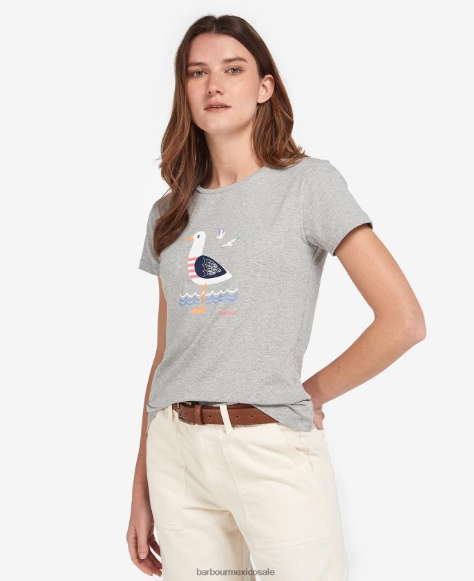 Barbour 8B6RFZ1686 ropa azul marino clásico mujer camiseta de merseyside