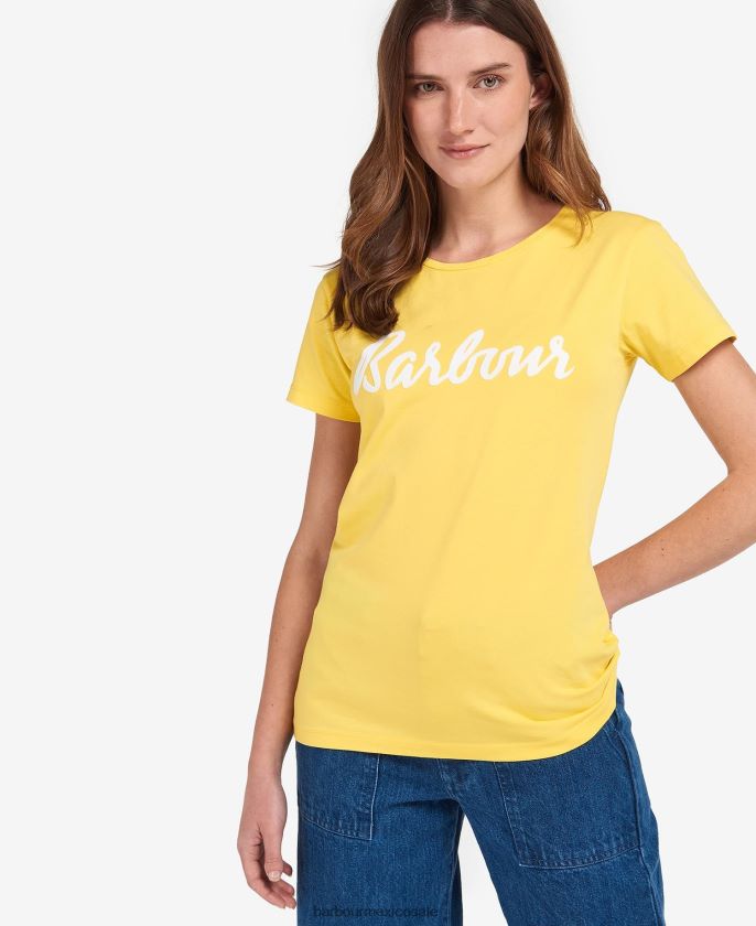 Barbour 8B6RFZ1696 ropa azul marino/blanco mujer camiseta otterburn