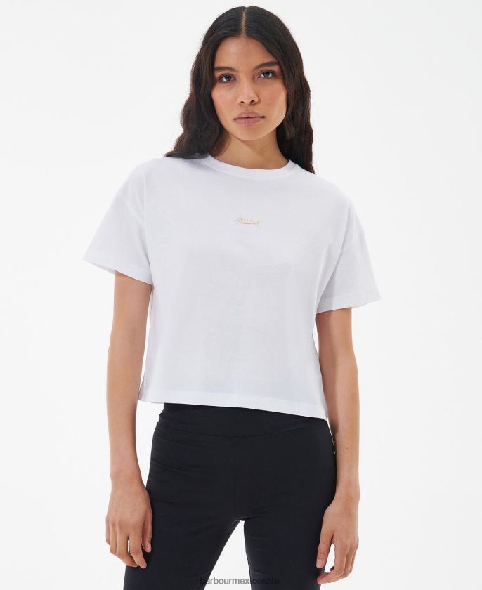 Barbour 8B6RFZ1713 ropa Rosa suave mujer camiseta halter