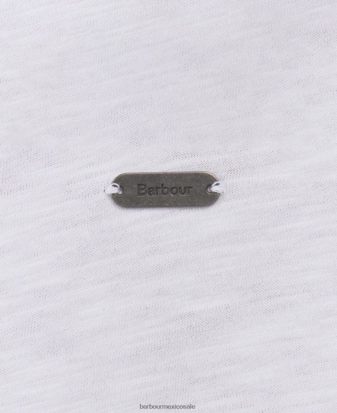 Barbour 8B6RFZ1723 ropa blanco mujer copa de sauce