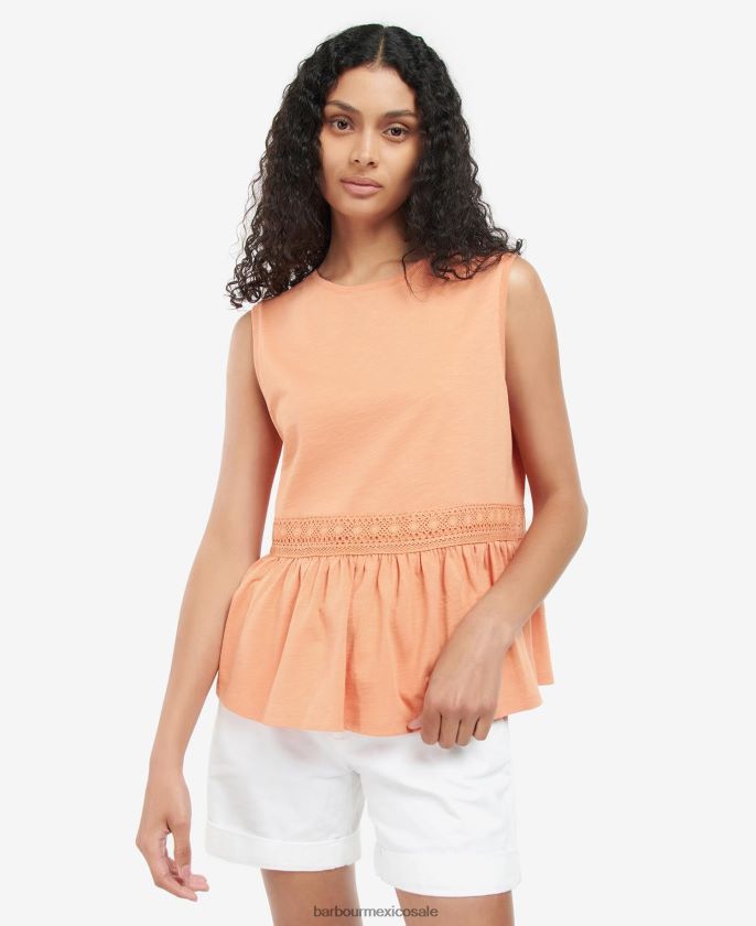 Barbour 8B6RFZ1728 ropa blanco mujer copa de sauce