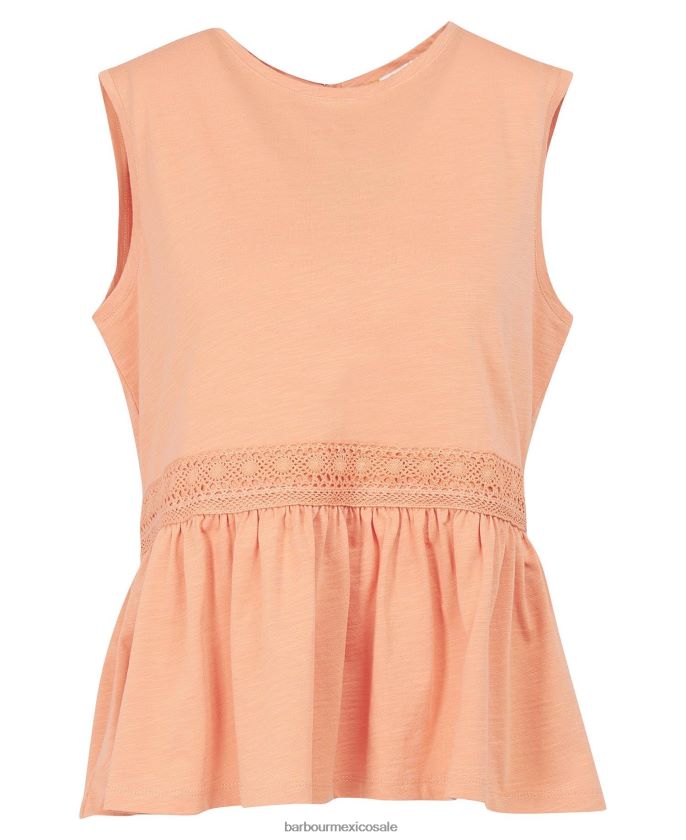 Barbour 8B6RFZ1728 ropa blanco mujer copa de sauce