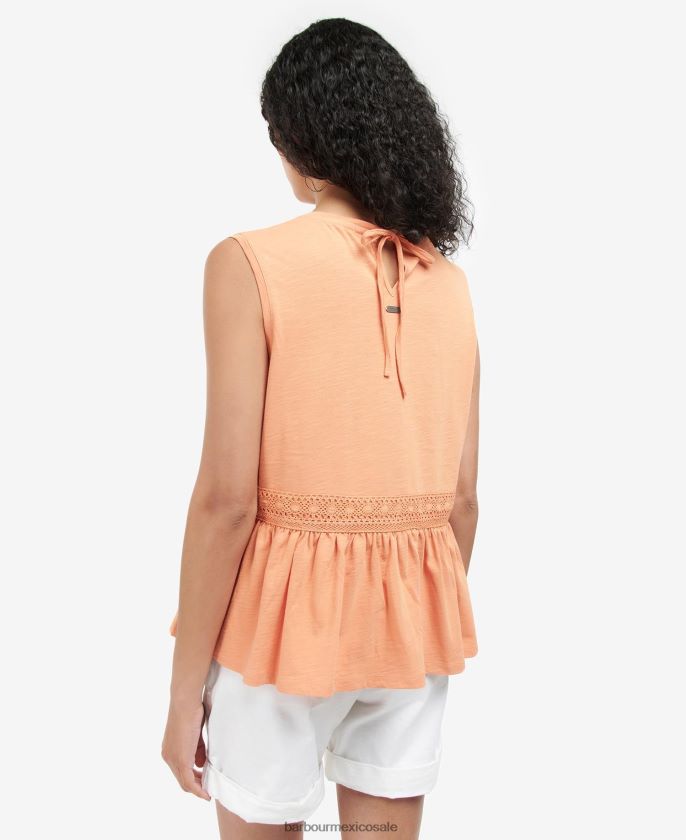 Barbour 8B6RFZ1728 ropa blanco mujer copa de sauce