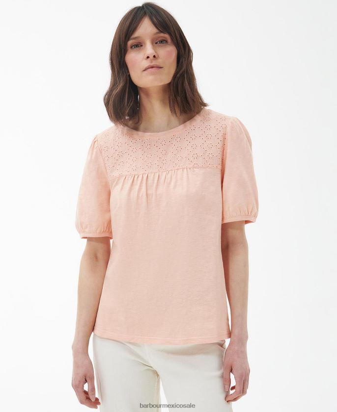 Barbour 8B6RFZ1739 ropa olivo mujer parte superior de perlas