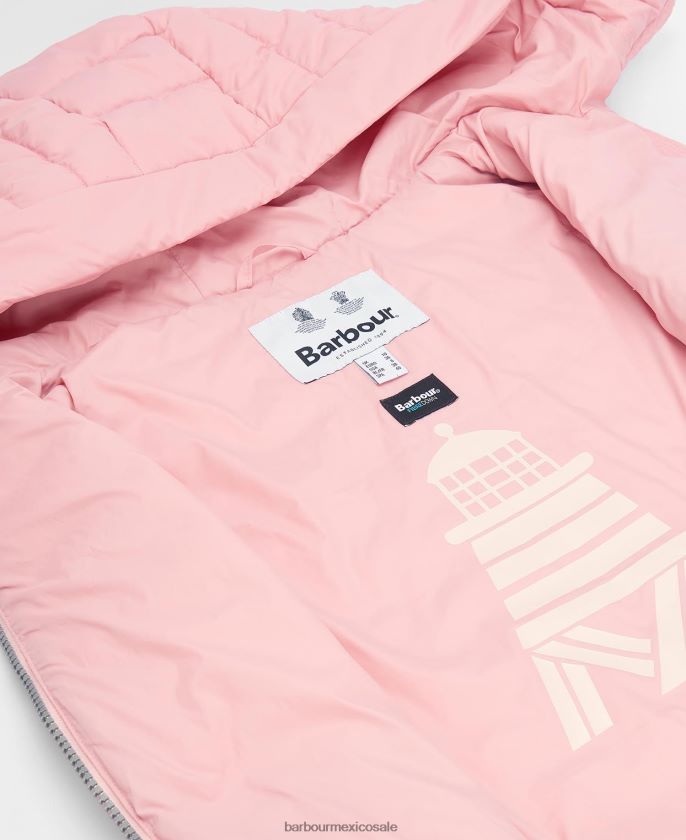 Barbour 8B6RFZ1542 ropa reina de los prados rosa mujer chaleco ojo de buey