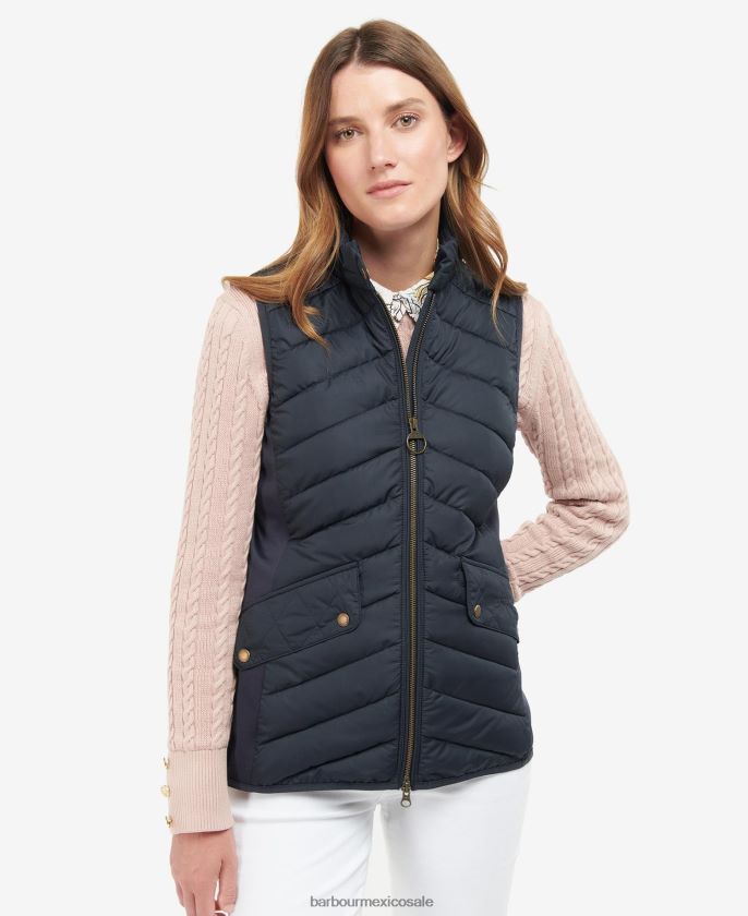 Barbour 8B6RFZ1543 ropa arena clara/arena clara marga mujer chaleco de caballería elástico