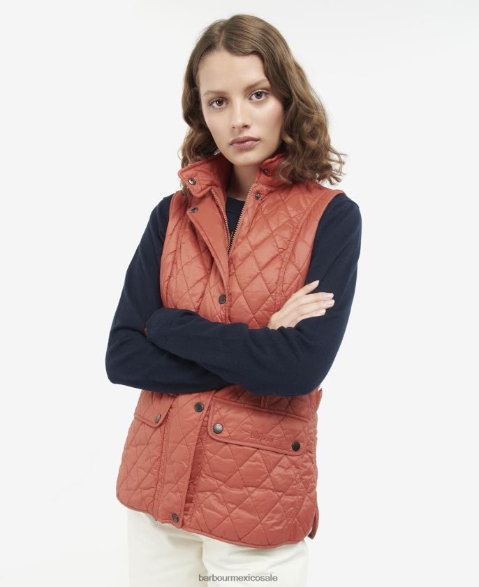 Barbour 8B6RFZ1544 ropa polvo de rosa mujer chaleco otterburn