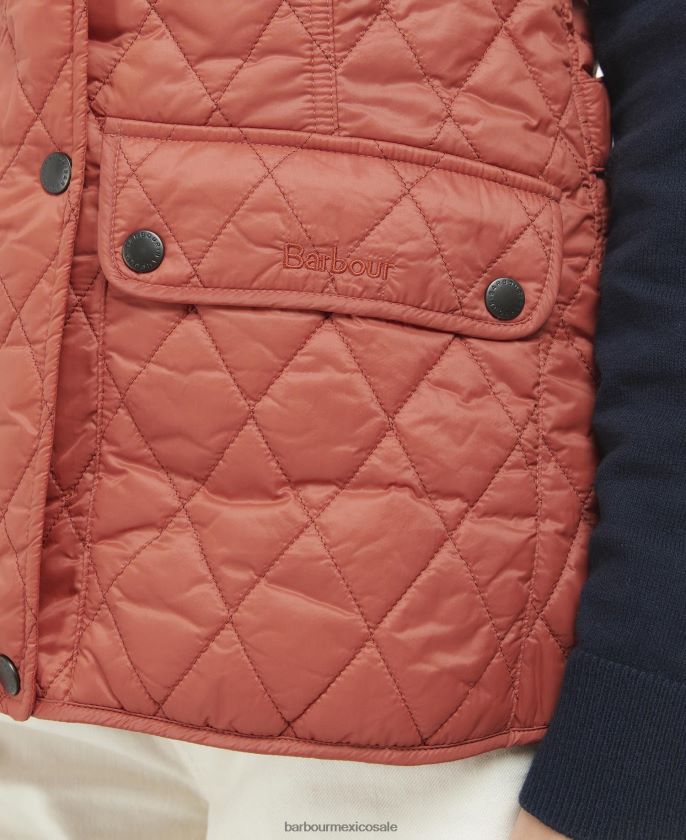 Barbour 8B6RFZ1544 ropa polvo de rosa mujer chaleco otterburn