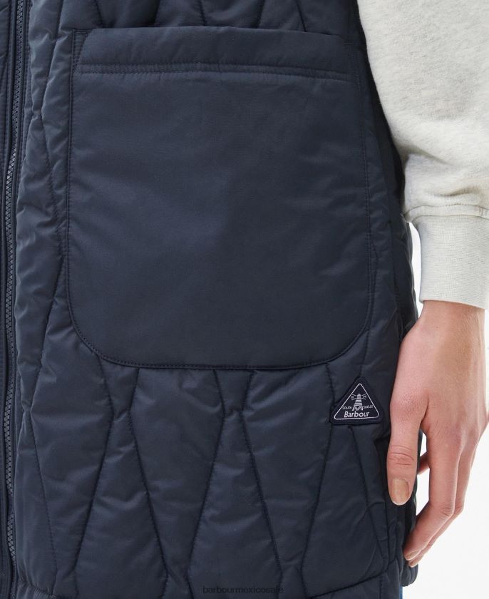 Barbour 8B6RFZ1545 ropa estampado de olivino/maravilla botánica mujer chaleco reversible acanthus