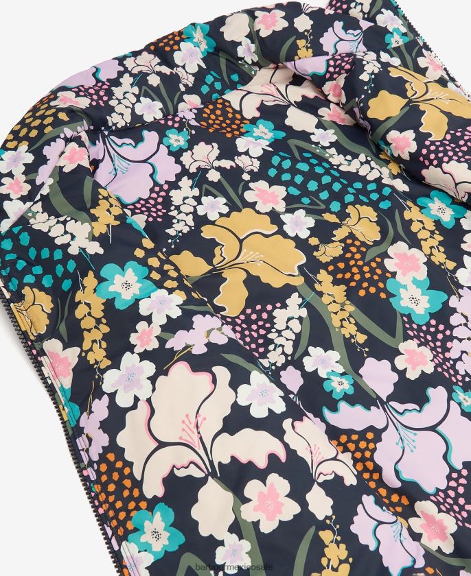 Barbour 8B6RFZ1545 ropa estampado de olivino/maravilla botánica mujer chaleco reversible acanthus