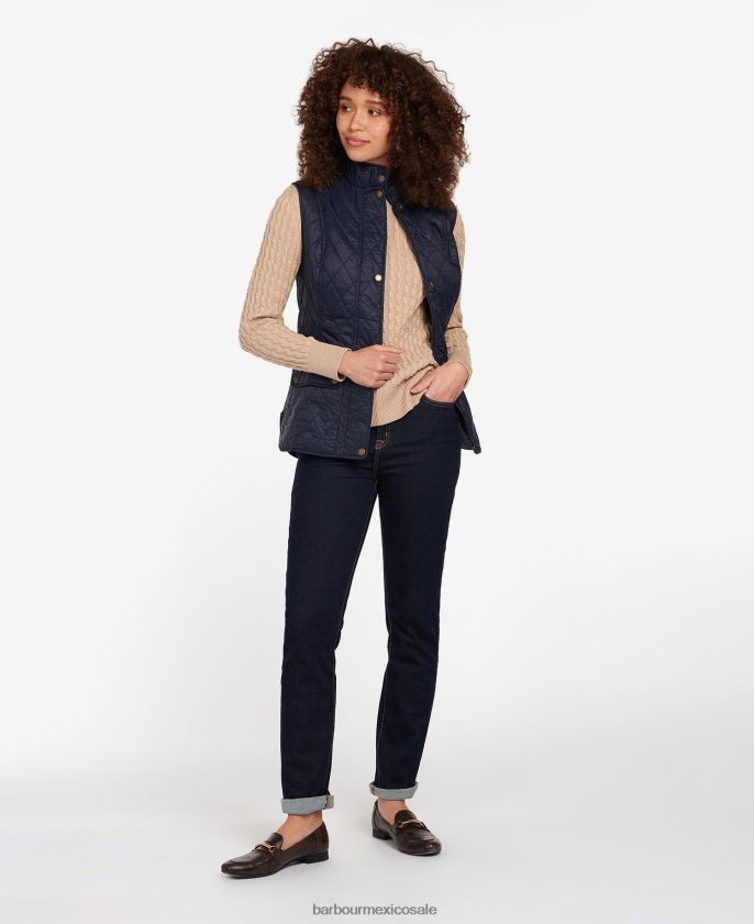 Barbour 8B6RFZ1547 ropa Armada mujer chaleco otterburn