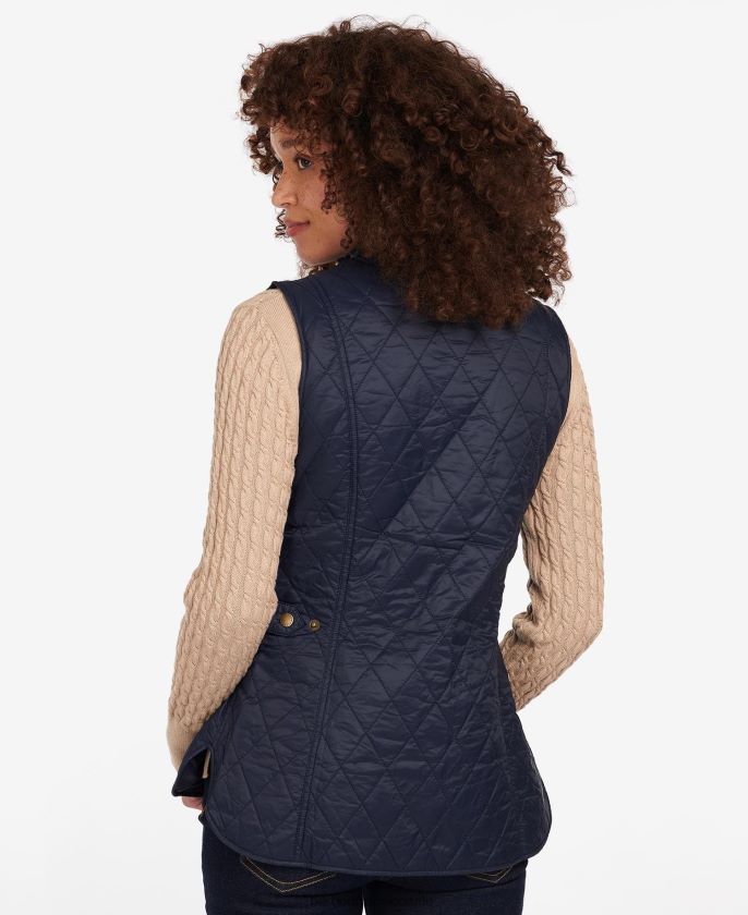 Barbour 8B6RFZ1547 ropa Armada mujer chaleco otterburn