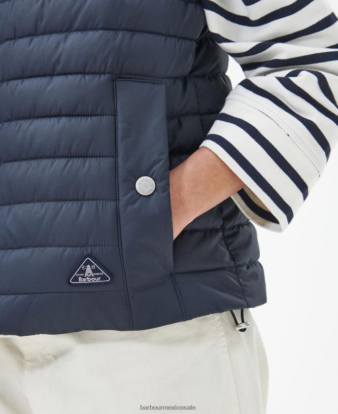 Barbour 8B6RFZ1548 ropa reina de los prados rosa mujer chaleco ojo de buey