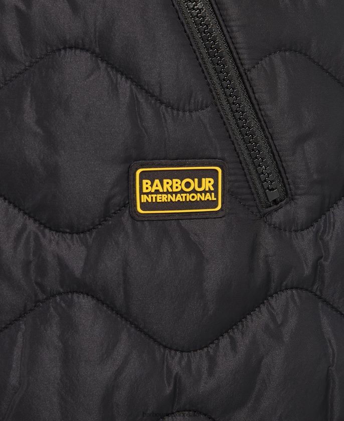 Barbour 8B6RFZ1549 ropa verde palmera mujer chaleco acolchado broadhurst