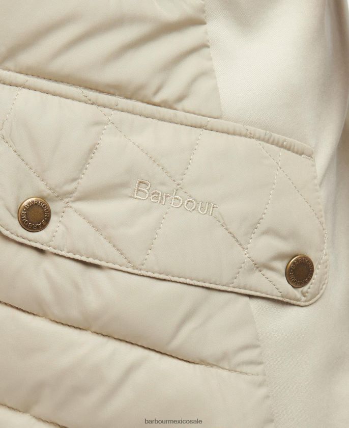 Barbour 8B6RFZ1552 ropa arena clara/arena clara marga mujer chaleco de caballería elástico