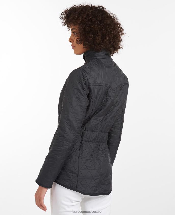 Barbour 8B6RFZ1400 ropa negro mujer chaqueta polar de caballería