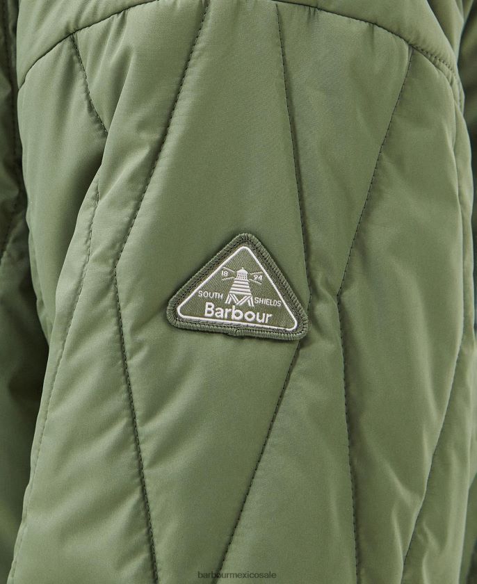 Barbour 8B6RFZ1401 ropa olivino mujer chamarra acolchada espuela de caballero