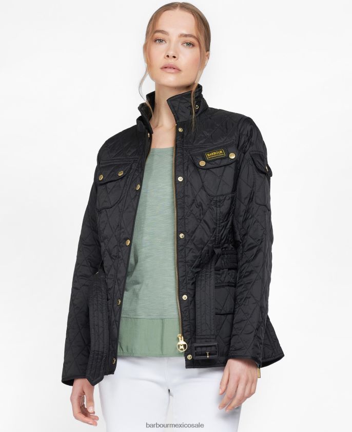 Barbour 8B6RFZ1404 ropa negro mujer chaqueta acolchada internacional