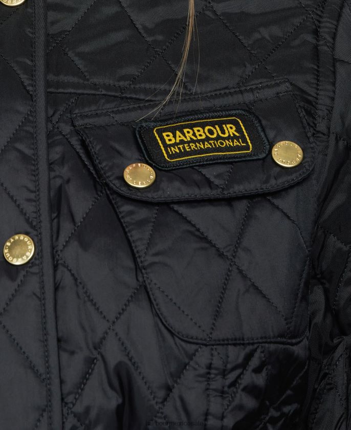 Barbour 8B6RFZ1404 ropa negro mujer chaqueta acolchada internacional
