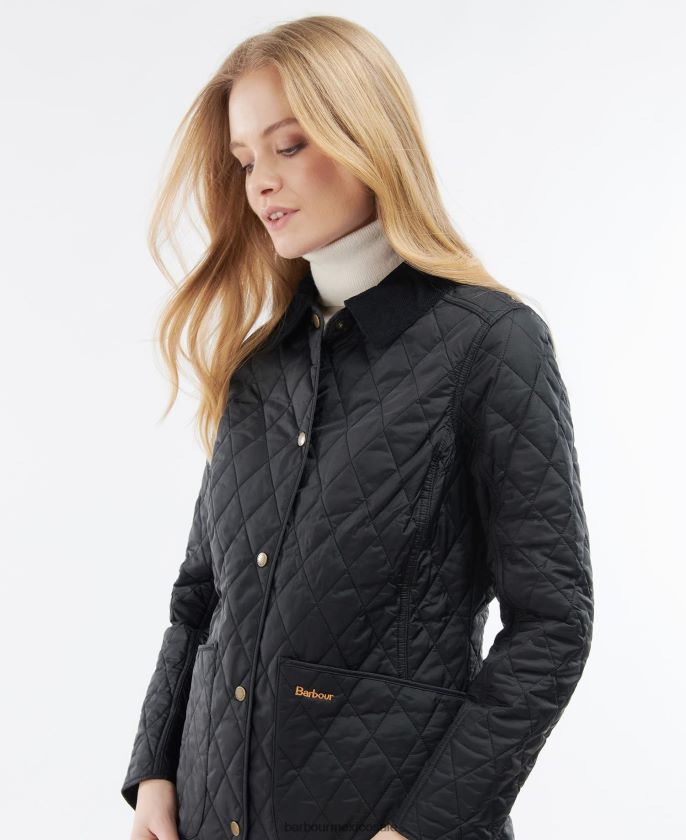 Barbour 8B6RFZ1416 ropa negro mujer chaqueta acolchada annandale