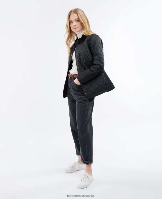 Barbour 8B6RFZ1416 ropa negro mujer chaqueta acolchada annandale