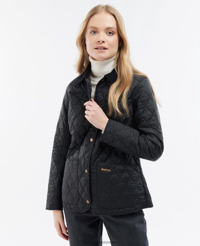 Barbour 8B6RFZ1416 ropa negro mujer chaqueta acolchada annandale