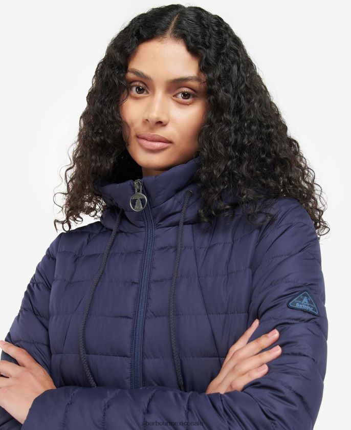 Barbour 8B6RFZ1423 ropa ponche rosa mujer chaqueta acolchada coralina