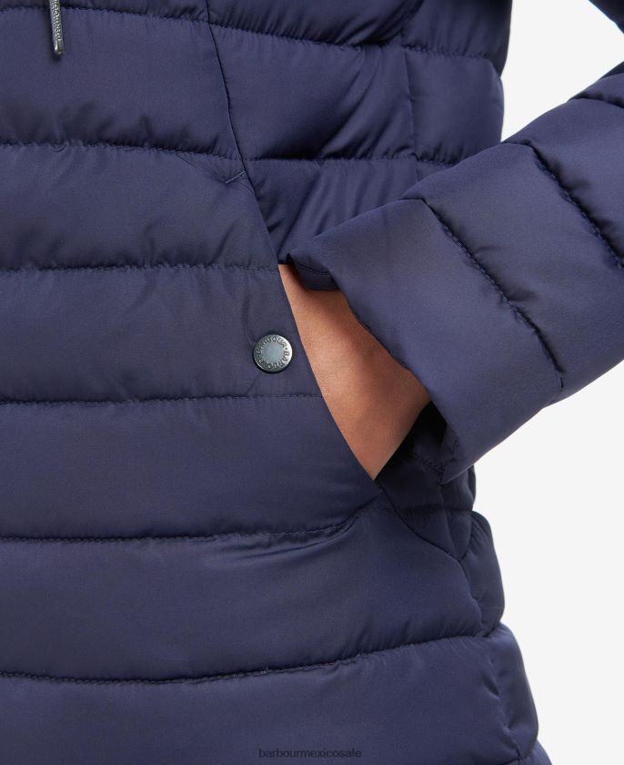 Barbour 8B6RFZ1423 ropa ponche rosa mujer chaqueta acolchada coralina