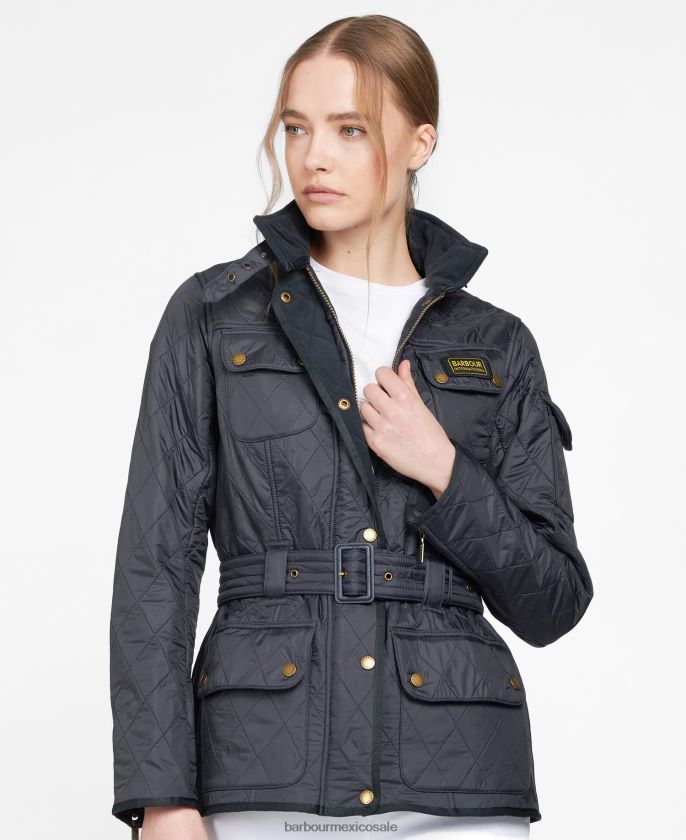 Barbour 8B6RFZ1436 ropa Armada mujer chaqueta internacional polarquilt
