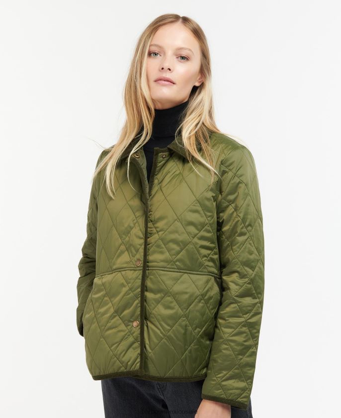 Barbour 8B6RFZ1465 ropa negro mujer chaqueta acolchada clydebank