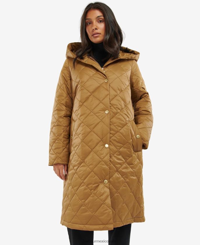 Barbour 8B6RFZ1466 ropa ceniza quemada mujer chaqueta acolchada rockhampton